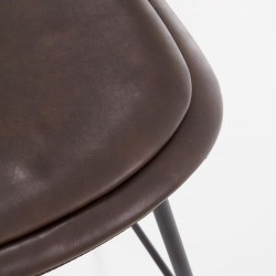 Фото2.Барный стул Halmar H-90 Темно-коричневый 38/48/94 см